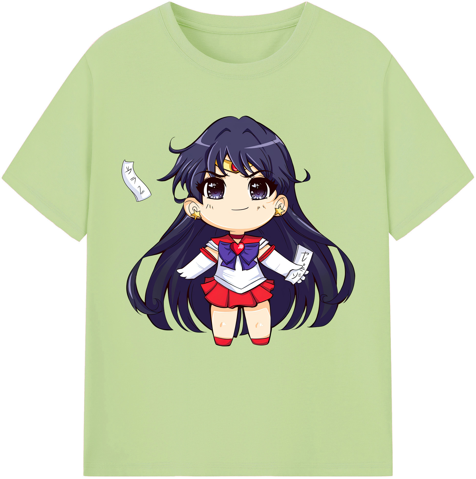 （画像用） 美少女戦士セーラームーン 火野レイ ひの レイ Sailor Moon Hino Rei （セーラーマーズ,Sailor Mars） 綿100％半袖Tシャツ（フロントプリント）
